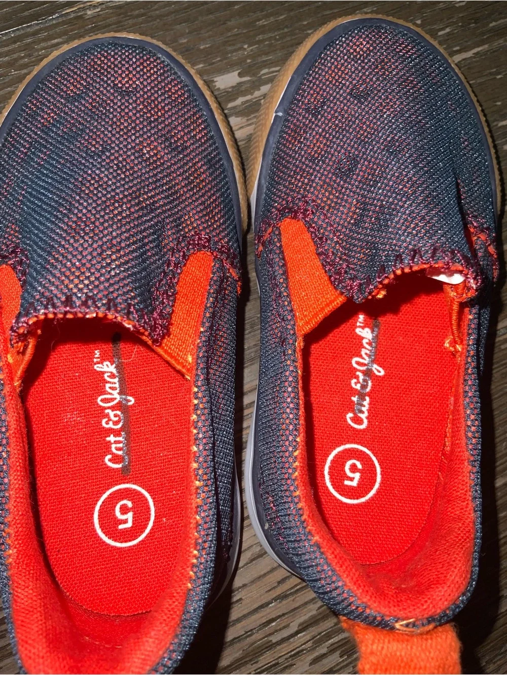 Kids Blue Sandals with Lime Accents & Red Slip-On Sneakers - Two-Pair Set Size 5